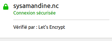 Site sécurité par Let's Encryot
